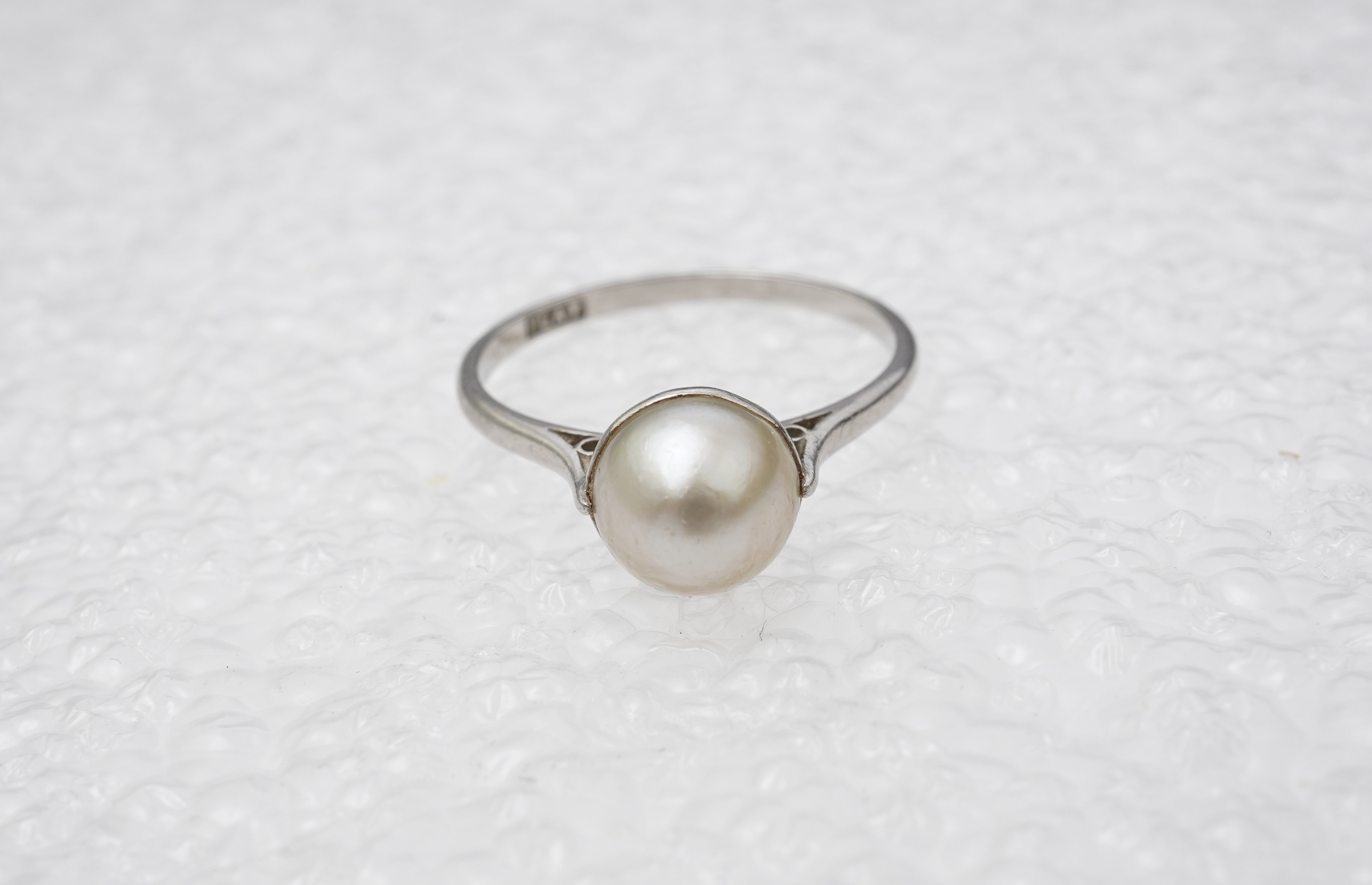 A natural pearl ring, early 20th century